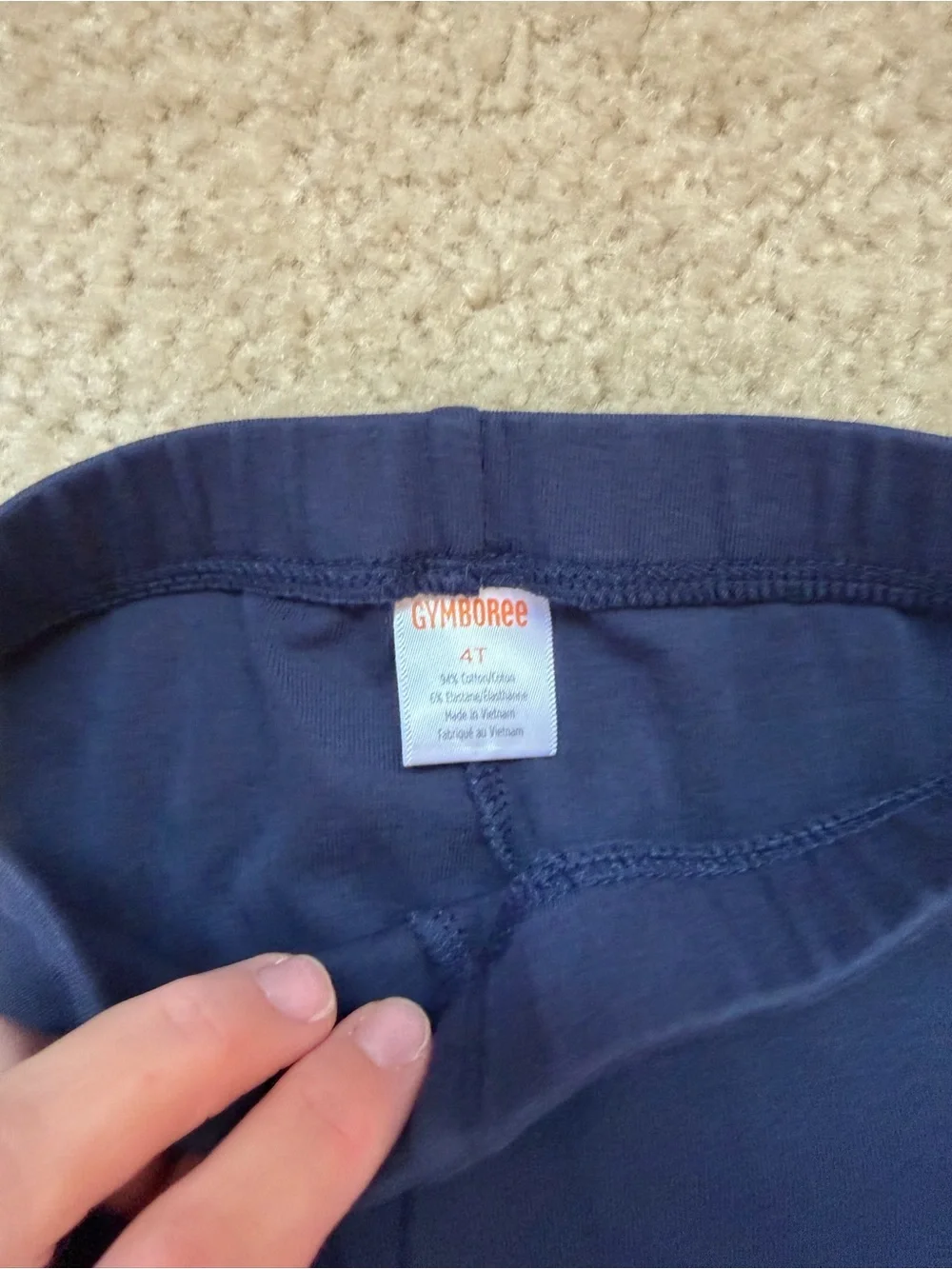 Gymboree Girls lot of 9 leggings navy and black 4T